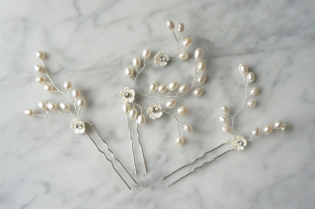 Pearl Blooms (set of 3)