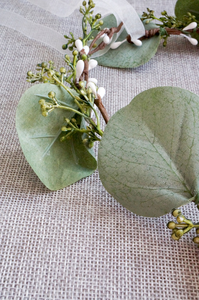 eucalyptus flower crown