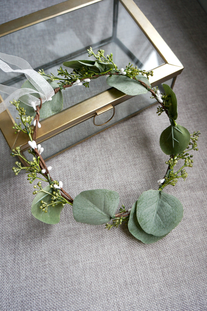 eucalyptus flower crown