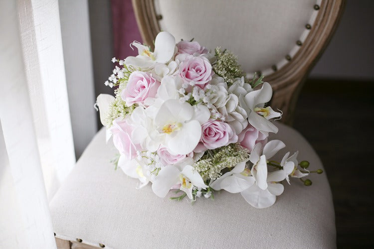 Orchid cascade bouquet