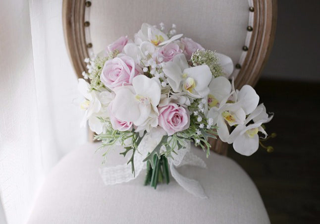 Orchid cascade bouquet