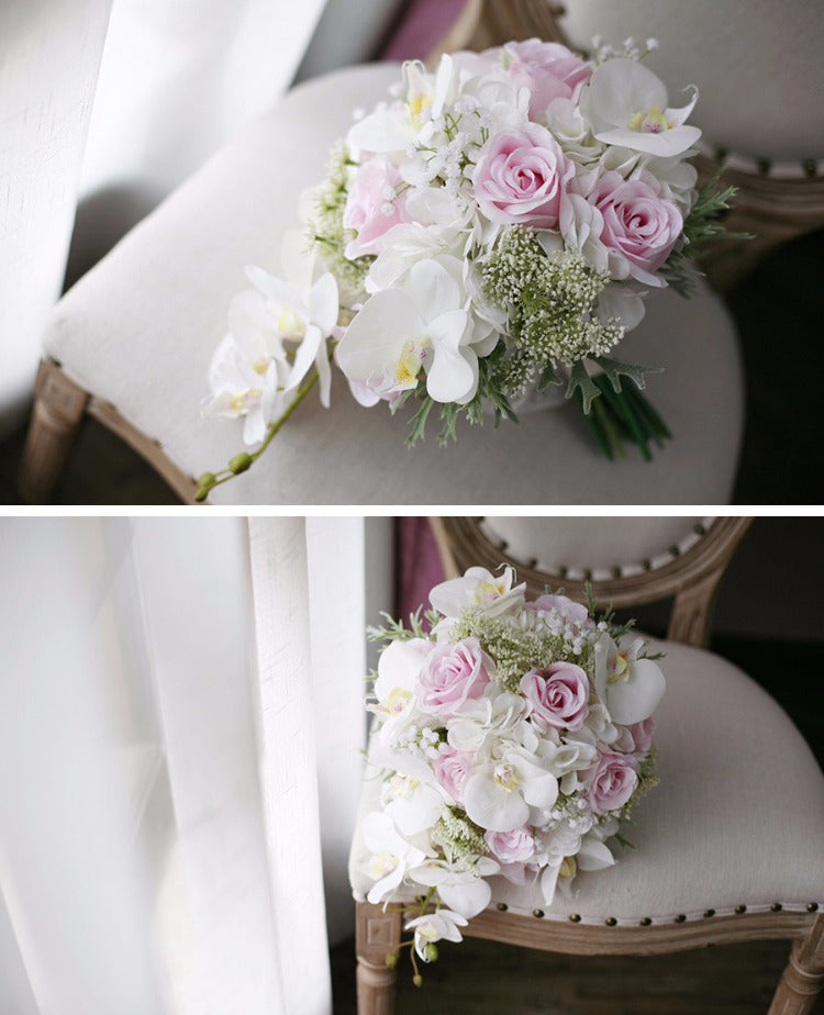Orchid cascade bouquet