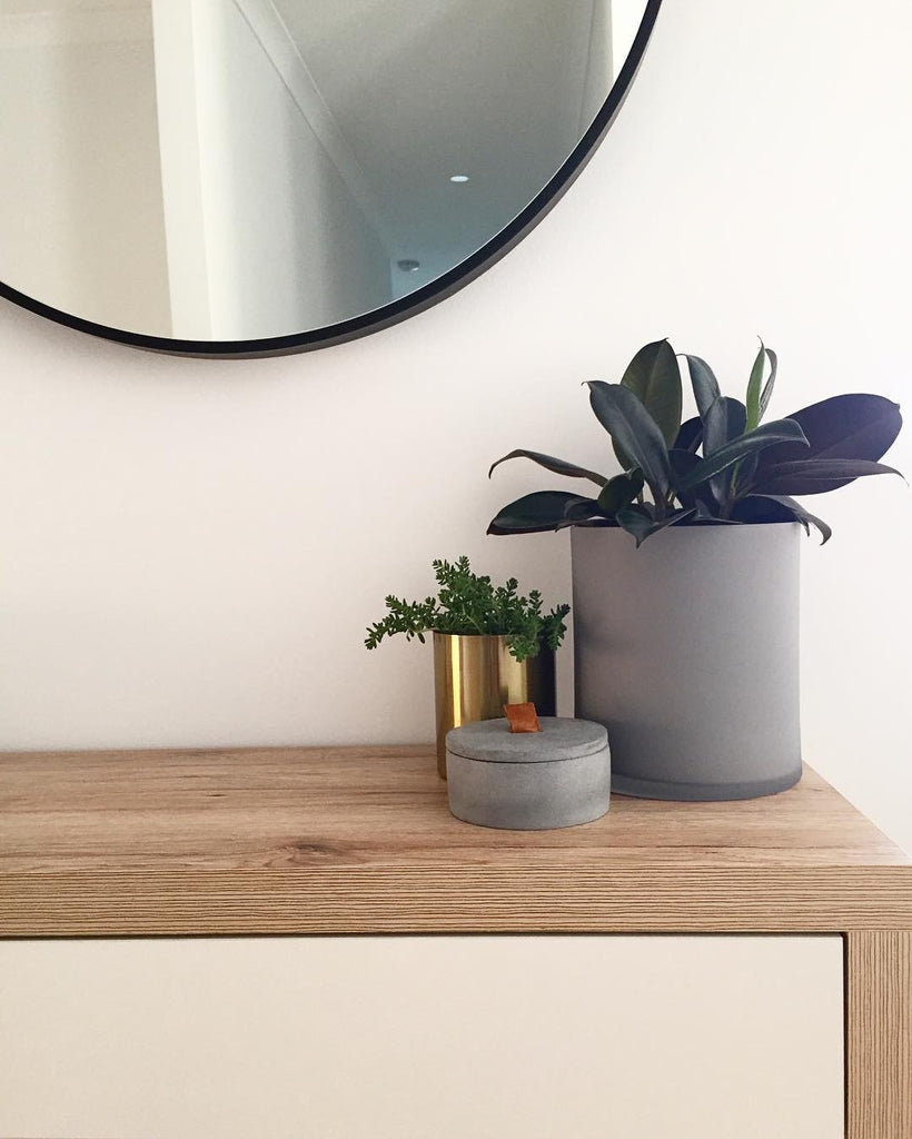 brass vase