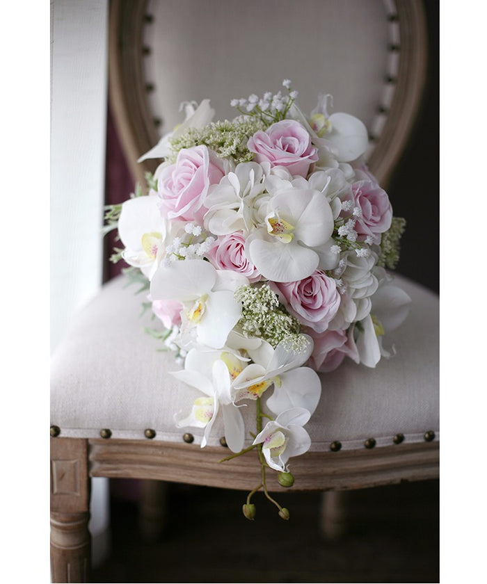 Orchid cascade bouquet