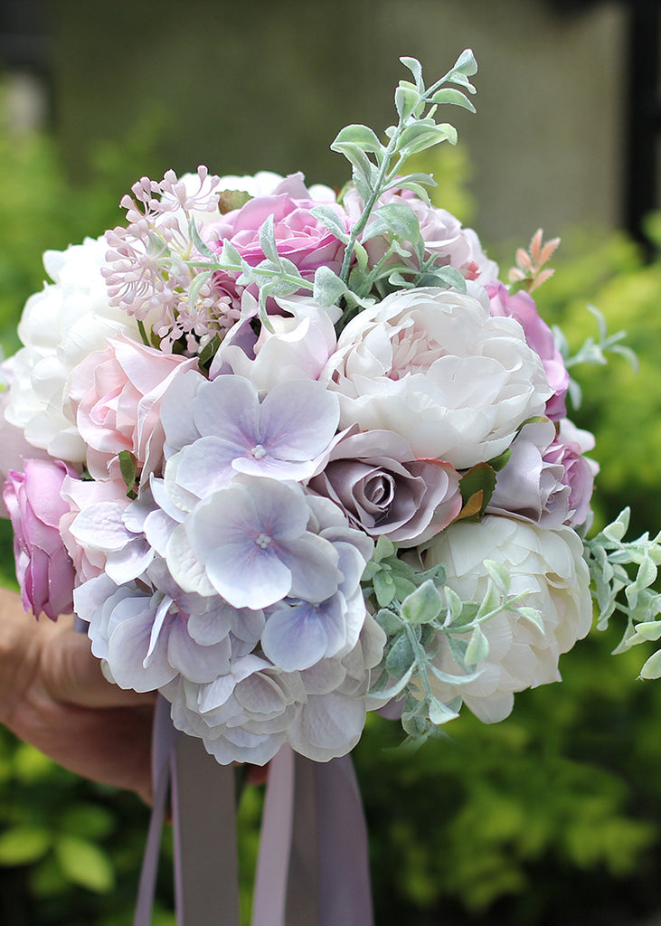 Purple bridal bouquet