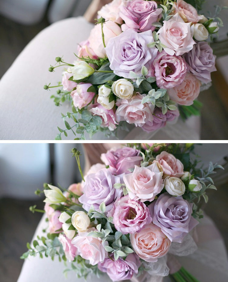 Light purple bridal bouquet