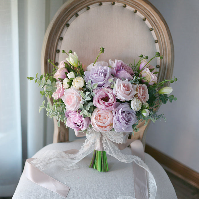 Light purple bridal bouquet