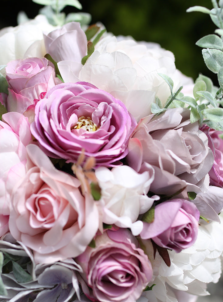 Purple bridal bouquet